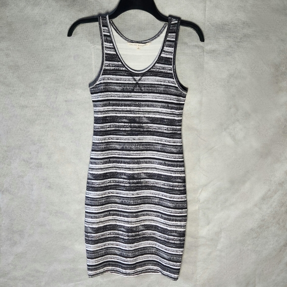 RACHEL Rachel Roy Stripe Casual Tee Shirt Dress - Picture 1 of 10